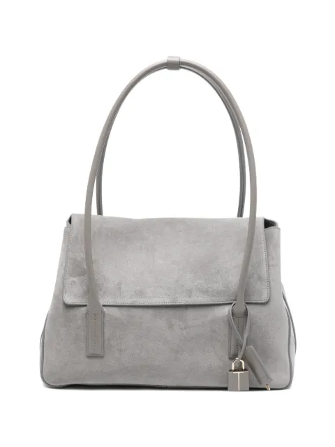 TOM FORD Eclipse padlock suede tote bag Grey L1936LCL068P