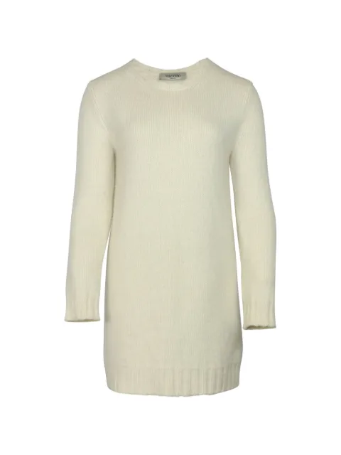 Mario Valentino Vintage knit round-neck dress Neutrals NAPPUGBCL094814W