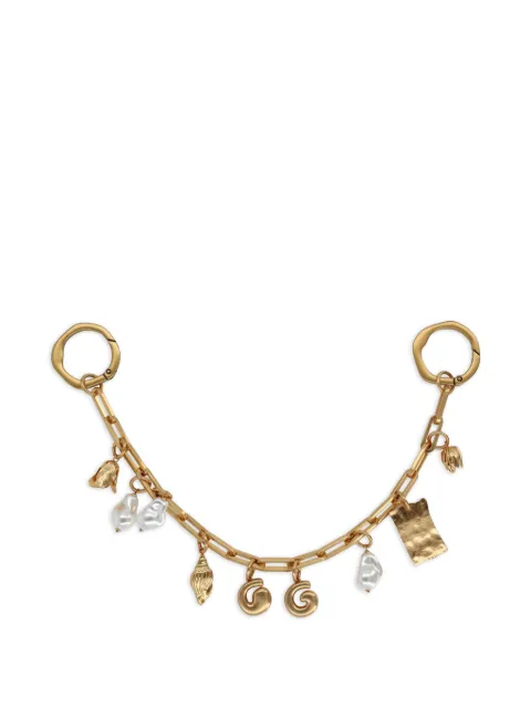 Cult Gaia charm-embellished link-chain bag chain Gold ACCBC3113MT3339ANTIQUEBRASS