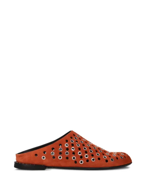 Premiata eyelet-detail mules Orange M7351A