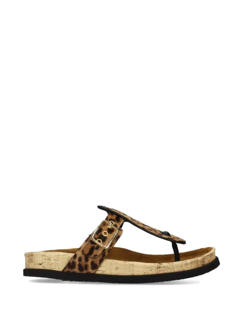 Premiata leopard-print buckle sandals Neutrals M7391LEONAPPAMIELEMORONEROSOLETTAVINTAGERUSTIC