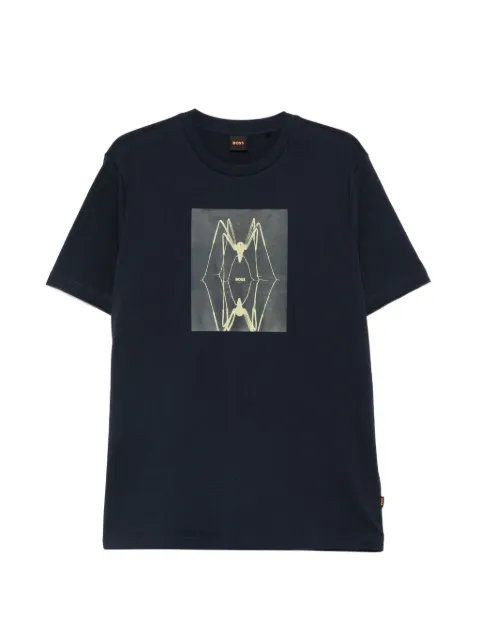BOSS graphic-print T-shirt Blue 50561861