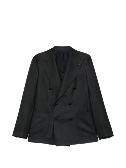 Tagliatore double-breasted peak-lapels blazer Blue GPL20K440062