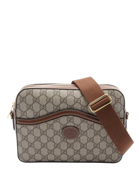 Gucci Pre-Owned 2016-2025 GG Supreme Retro Interlocking G Messenger Bag crossbody bag Neutrals HUW94Q75EMU9QIFN