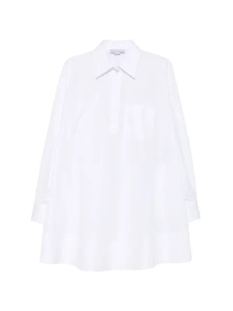 Stella McCartney chest-pocket shirt mini dress White 6A06843HU191