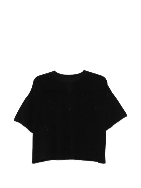 Fabiana Filippi shimmer-effect short-sleeve T-shirt Blue MAD276F485M220