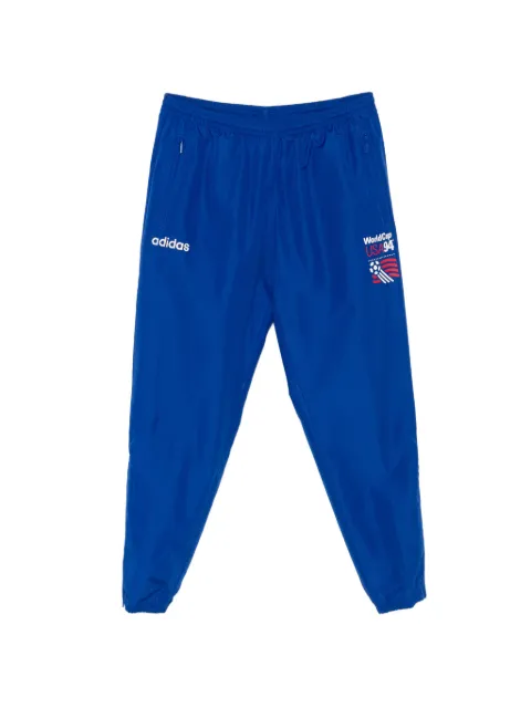 adidas logo-embroidered track pants Blue KC5449