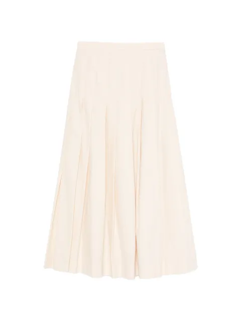 Paul Smith pleated A-line midi skirt Neutrals W1R309SV02994