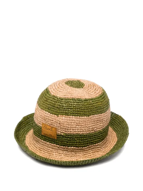 Paul Smith striped raffia hat Green M1A921AU004