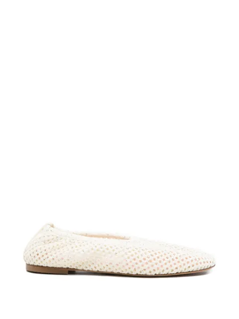 Fabiana Filippi sequin-embellished ballet flats White ASD276A9000000M068