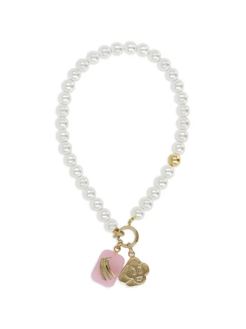 Casablanca pearl-embellished necklace White ASS26JW395