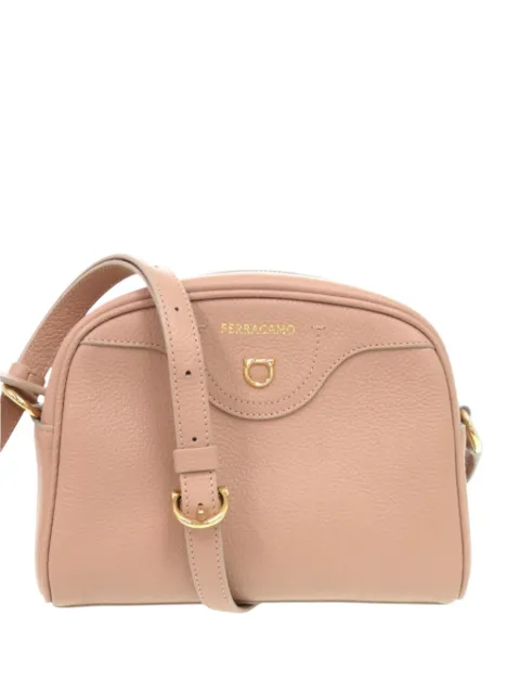 Ferragamo Pre-Owned 2010-2026 Leather Gancini Eram crossbody bag Pink UIVFGL5T024T4SOO