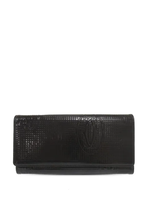 Cartier 1990-2010 Patent Happy Birthday Wallet long wallets Black MVEZJP1297V5MJE9
