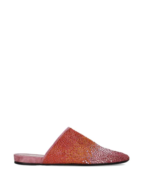 Premiata rhinestone flat mules Pink M7009M