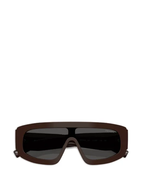 Prada Eyewear logo-detail sunglasses Brown 0PRD10S