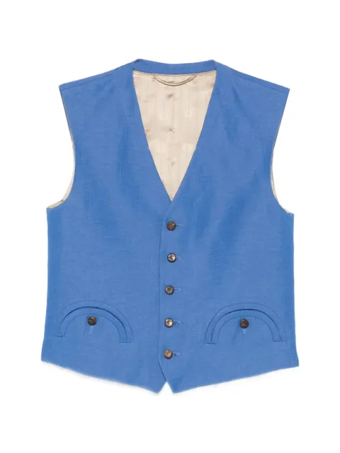 Blazé Milano front-pocket waistcoat Blue JKMGL01FLI