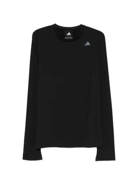 adidas x Entire Studios logo-print long-sleeve T-shirt Black KD9245
