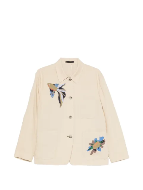 Paul Smith linen single-breasted jacket Neutrals W1R444JPV01427