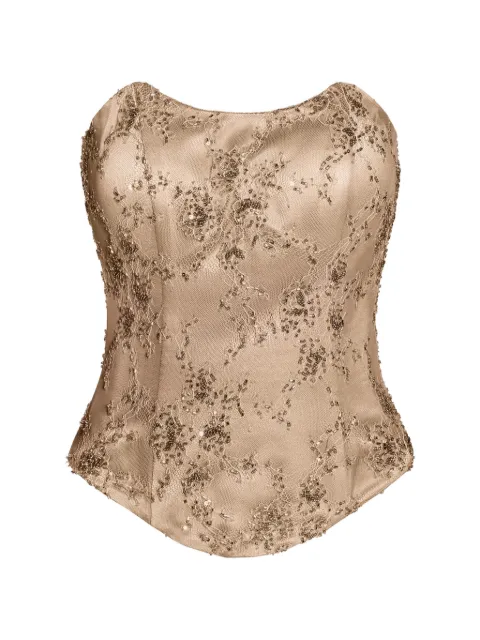 ALEXIA & ANTONIA embellished top Neutrals 11021112101