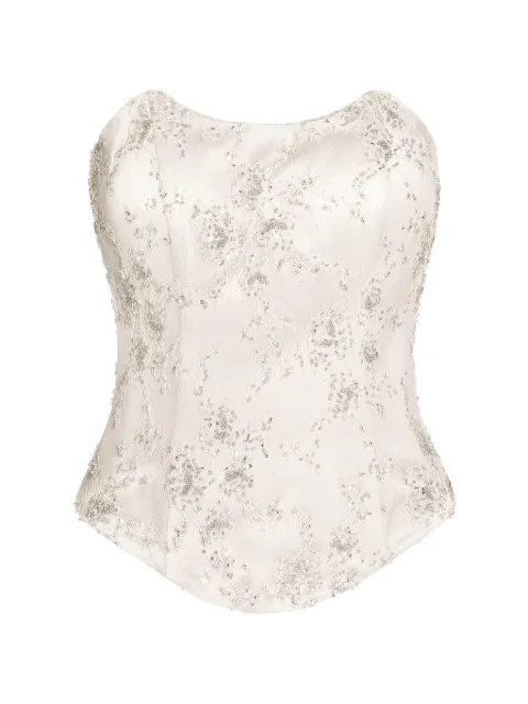 ALEXIA & ANTONIA embellished top Neutrals 11021112101
