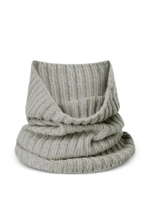 LINNEA LUND ribbed tubular neck warmer Grey CACHECOUMAYA