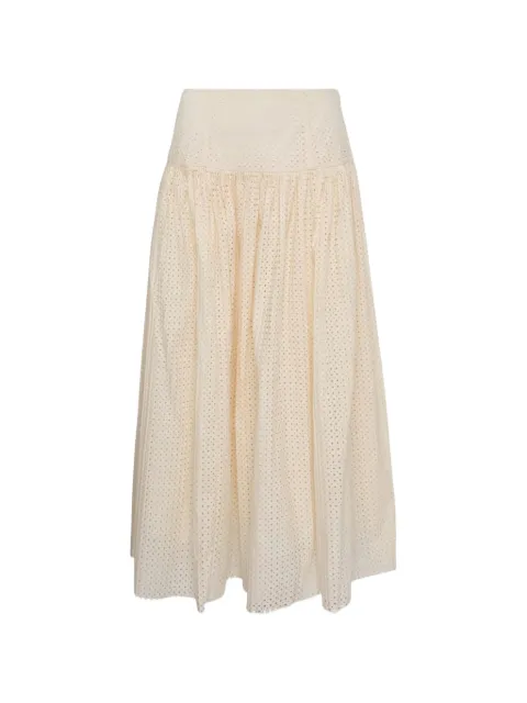 Ulla Johnson Nalla A‐Line broderie-anglaise skirt Neutrals PS260300