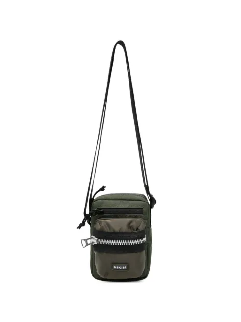 sacai zip-pocket crossbody bag Green 2601105S