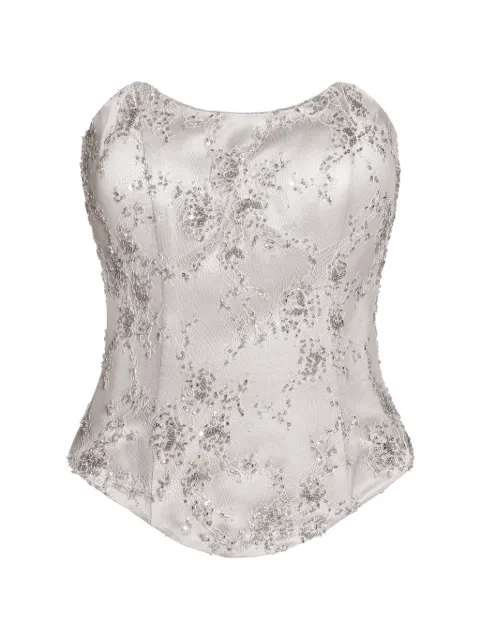 ALEXIA & ANTONIA embellished top Neutrals 11021112101