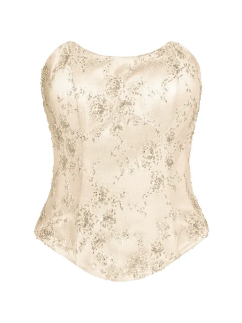 ALEXIA & ANTONIA embellished top Neutrals 11021112101