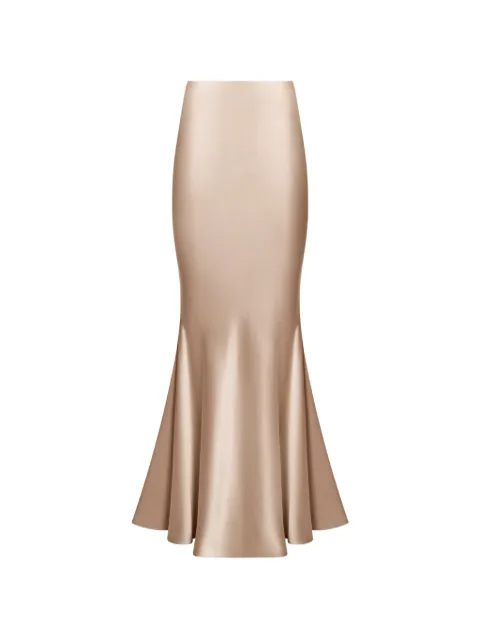 ALEXIA & ANTONIA bias-cut maxi skirt Neutrals 21002411101