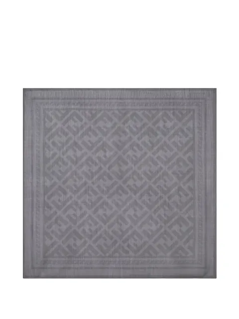 FENDI FF patern scarf Grey FXS384AWU0