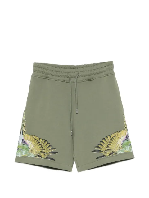 COUNTY OF MILAN wings-motif shorts Green S6CMMABE033