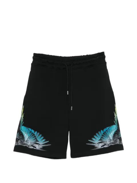 COUNTY OF MILAN wings-motif shorts Black S6CMMABE026