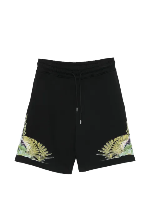 COUNTY OF MILAN wings-motif shorts Black S6CMMABE033