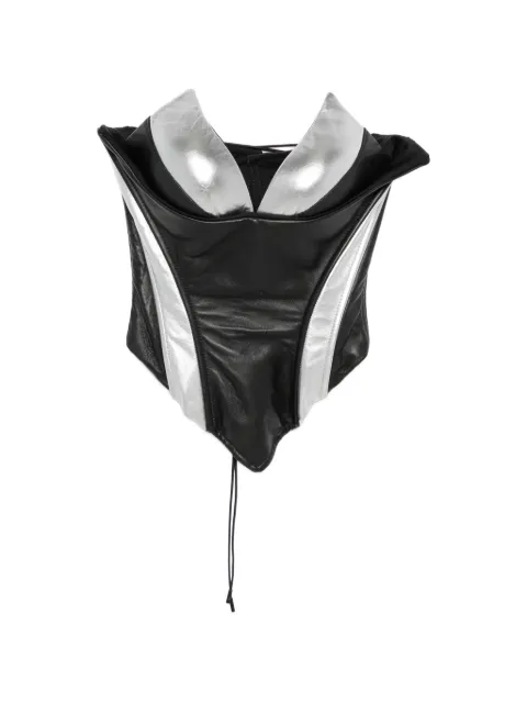 MITILIANE COUTURE leather corset Black 5940976000541