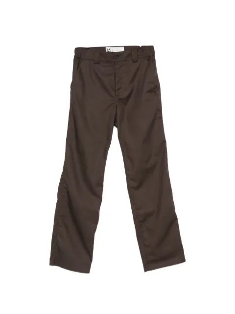 GR10K 10000 Replicated straight-leg trousers Brown DR811179DJ80
