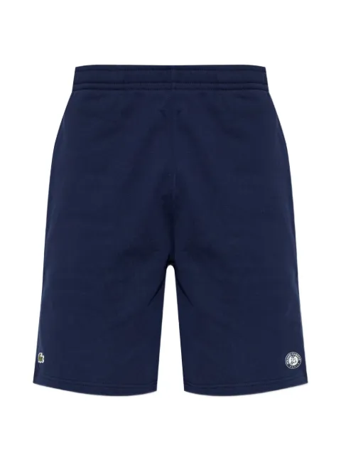 Lacoste x Roland Garros logo-patch shorts Blue GH0374