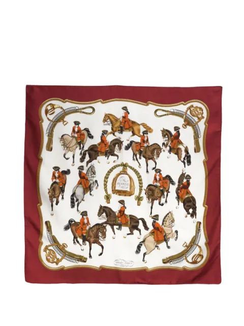 Hermès Pre-Owned 1993 Reprise silk scarf Red 15016427