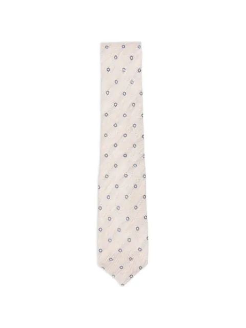 Barba floral-pattern tie Neutrals 53526
