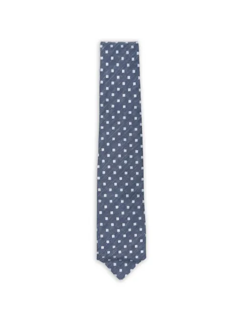 Barba geometric-pattern tie Blue 53503