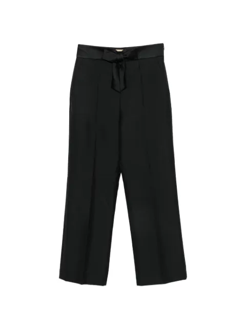 Valentino Garavani bow-detail tailored trousers Black BRB6Z52TS