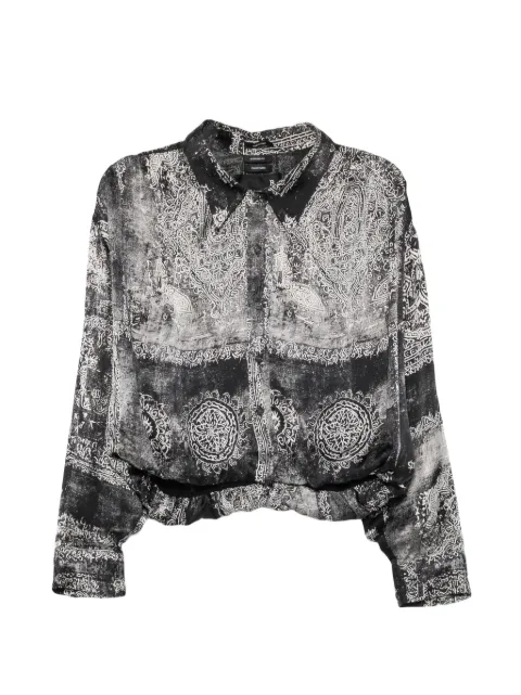 R13 medallion-print shirt Black R13WR578