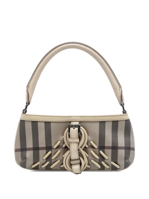 Burberry Pre-Owned 2000-2017 Smoke Check Coated Canvas shoulder bag Neutrals F9T4QQP5VWWI78H0