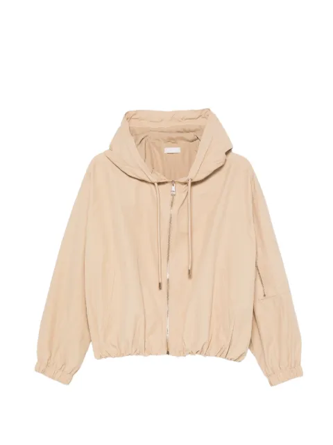 LIU JO drawstring hooded jacket Neutrals WA6170T415A