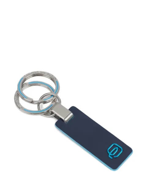 PIQUADRO two-ring keychain Blue PC3755B2