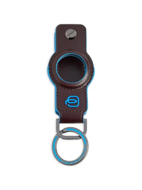 PIQUADRO airtag leather keychain Brown PC7090B2