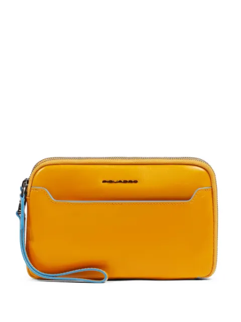 PIQUADRO wrist-strap clutch Yellow AC6901B2R