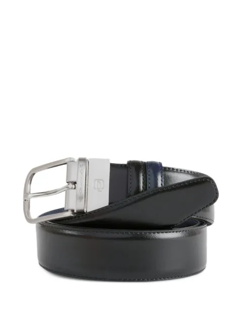 PIQUADRO prong-buckle leather belt Blue CU3049C11
