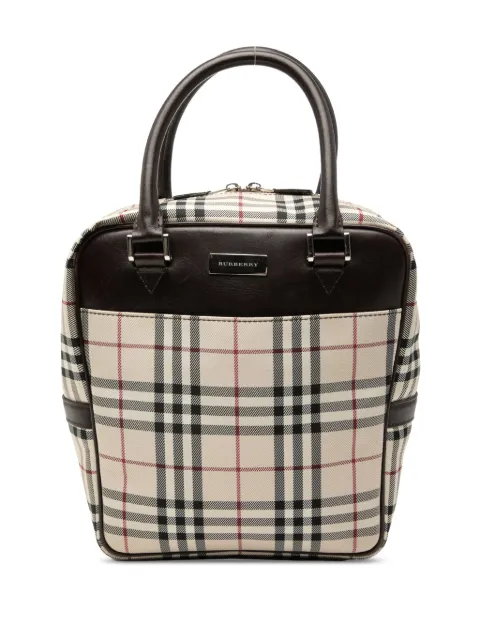 Burberry Pre-Owned 2000-2017 House Check Canvas handbag Neutrals 8T3H8T73WIT074W0