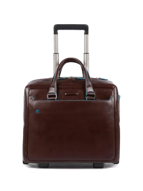 PIQUADRO personalisable leather pilot bag Brown BV4729B2